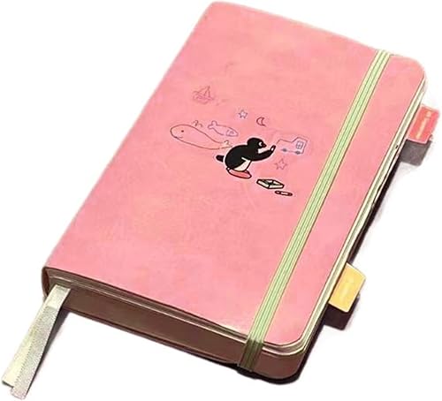 Leather Notebook 360 Pages with Ribbon Bookmarks Pocket Journal for Travel Writing & Note Taking 3.9x5.5In Student Classroom Supplies