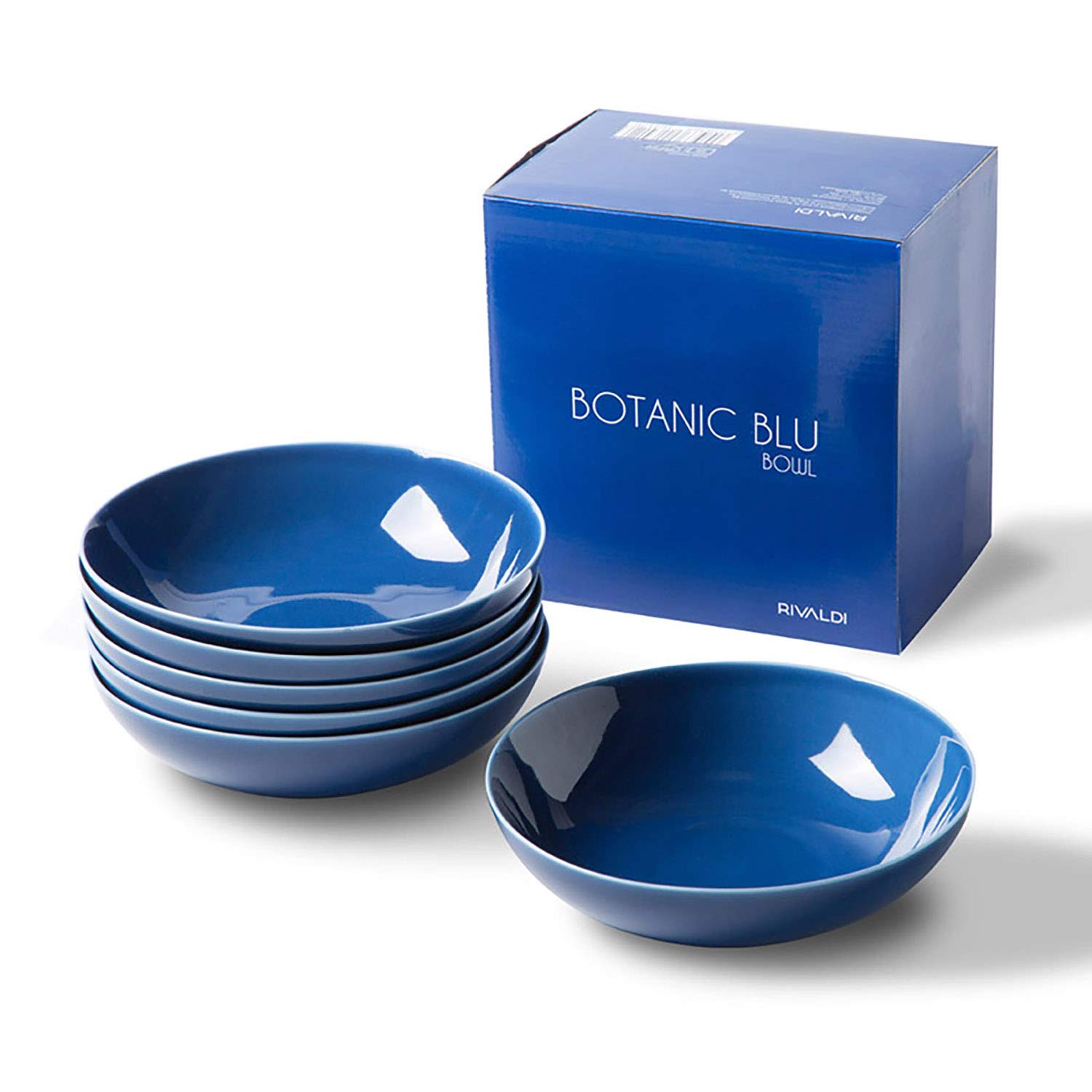 Set BOWLS - PIATTI FONDI Botanic Blu