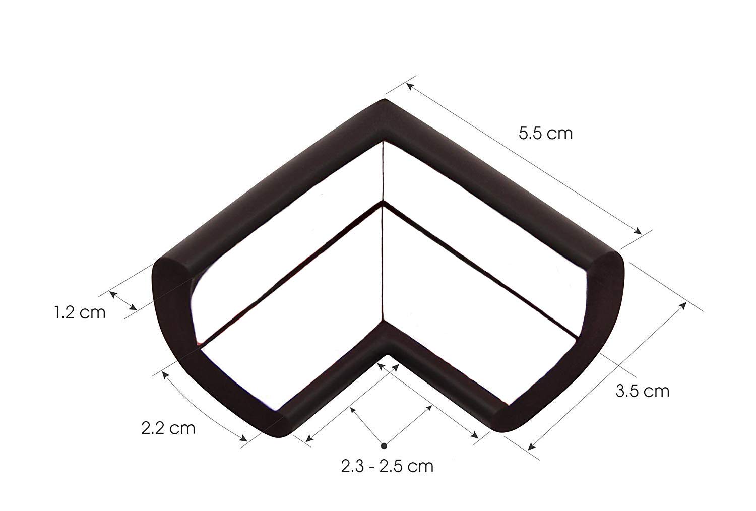 MakBea Corner Guards-8 Pack, Table Corner Protectors for Baby Safety, Super Soft Baby Proofing Corner Protector Edge Protectors with 3M Tape, Home Furniture Safety Bumper, brown