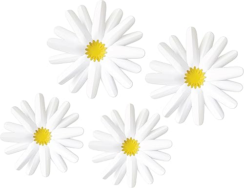 Miniatura 1 de Happily Ever Elementary Retro Remix 4 piezas 3D Daisy decoración de tablón de anuncios con diseño de margaritas con puntos de pegamento para baby