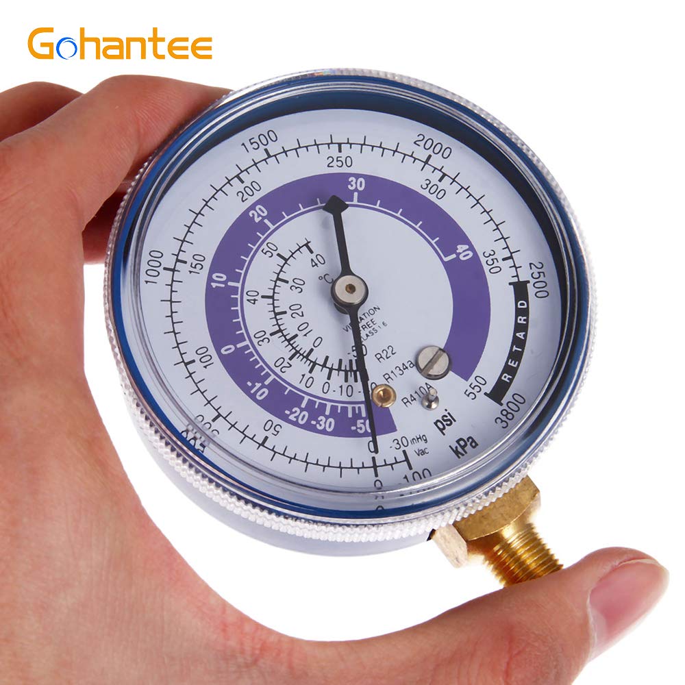 Buy Air Conditioner Refrigerant Low and High Pressure Gauge 70mm/2