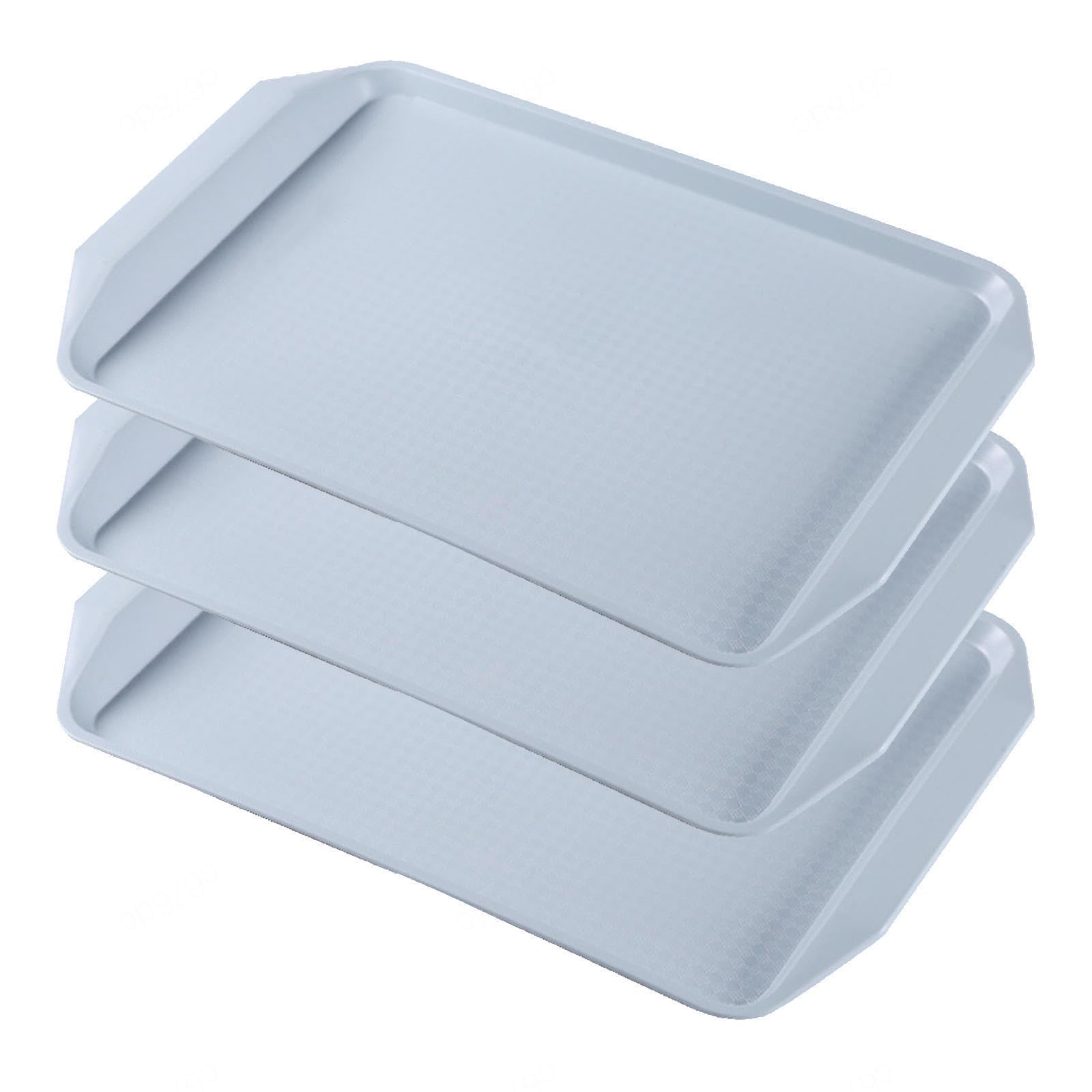 RRRYYYZZ Boot Trays for Entryway 3 Pack Boot Trays for Entryway Drip Mat for Garden, Bedroom, Entrance Area, Garage Plastic Tray,Blue