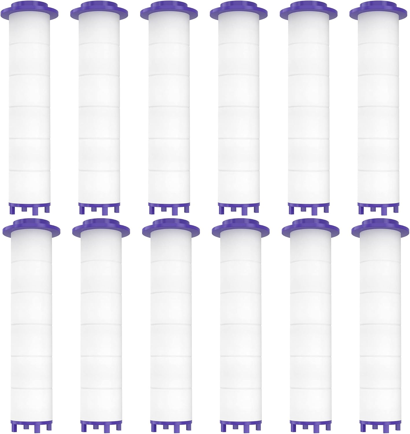 12 Pieces Hydro Jet Shower Head Filter, High Pressure Handheld Vortex Turbo Fan Shower Heads Filter