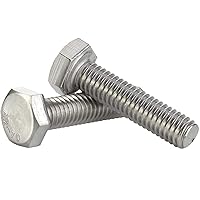 Vista 3 de 2 pernos hexagonales M12 M12-0.069 x 4.331 in UNC Tornillos de cabeza hexagonal A2-70 (304) de acero inoxidable totalmente roscados