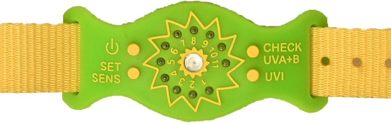 Sunflower Knitted Bracelet With UV Light Spring Green