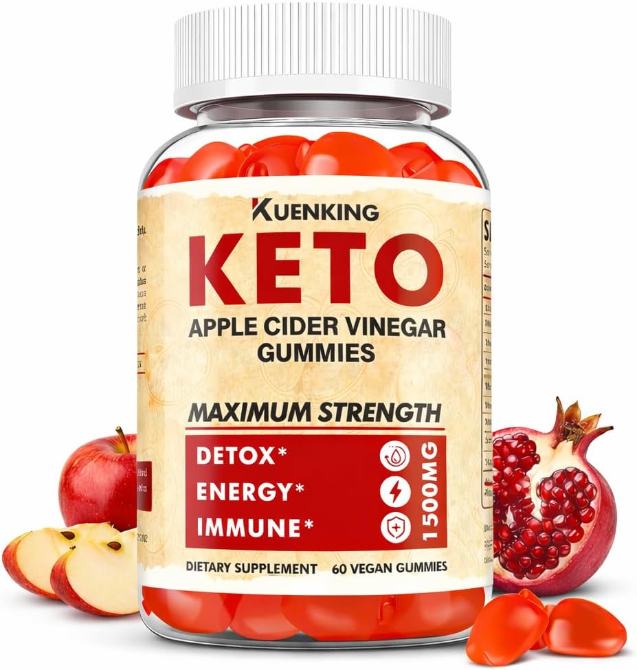 Regio Apple Cider Vinegar Gummies with Mother, ACV Gummies with Vitamin B6 & B12, Gluten Free & Vegan, Non-GMO, Supports Daily Wellness, 60 Count