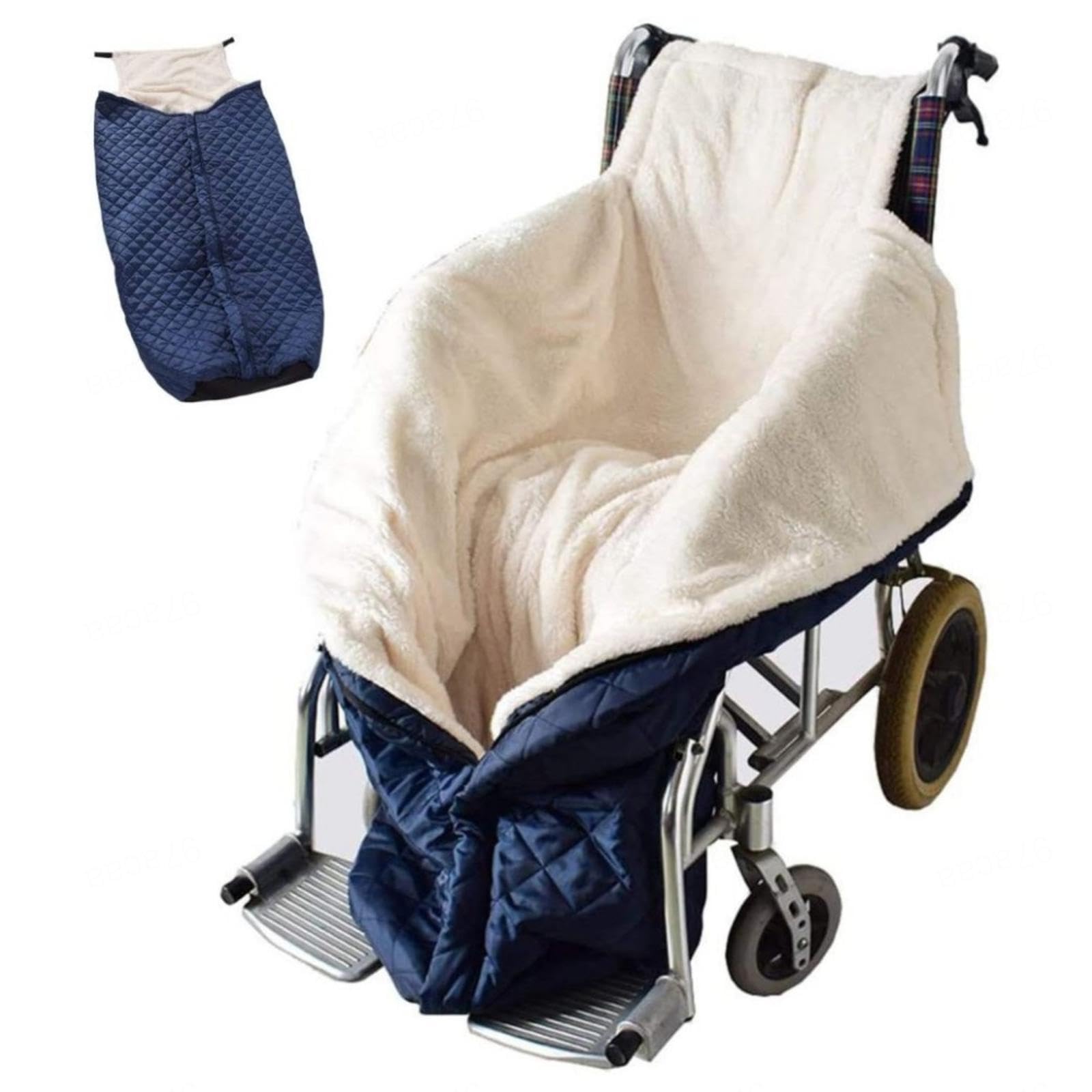 Manta para Silla de Ruedas eléctrica, Forro de Felpa, protección contra el Viento y el frío, Lavable, Impermeable, para sillas de Ruedas manuales y eléctricas.