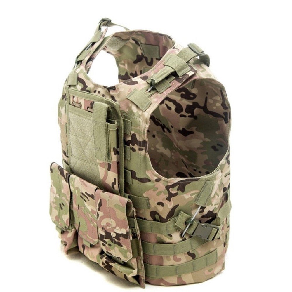 Gilet Tactique Réglable Homme – Pour Airsoft, Paintball, Outdoor, Style Militaire Et Fonctionnel