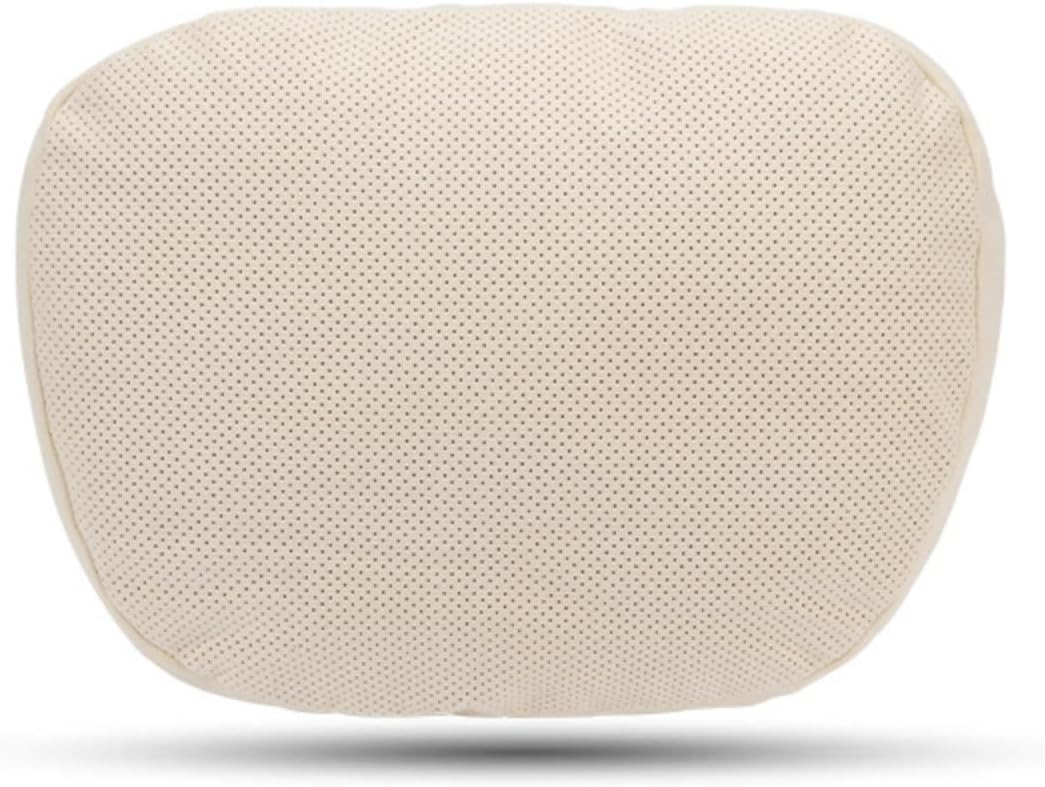 2PCS Car Headrest Pillow for Renault Captur,Ergonomic Design,Memory Foam Soft Automotive Neck Support Pillow with Adjustable Strap,A/Beige