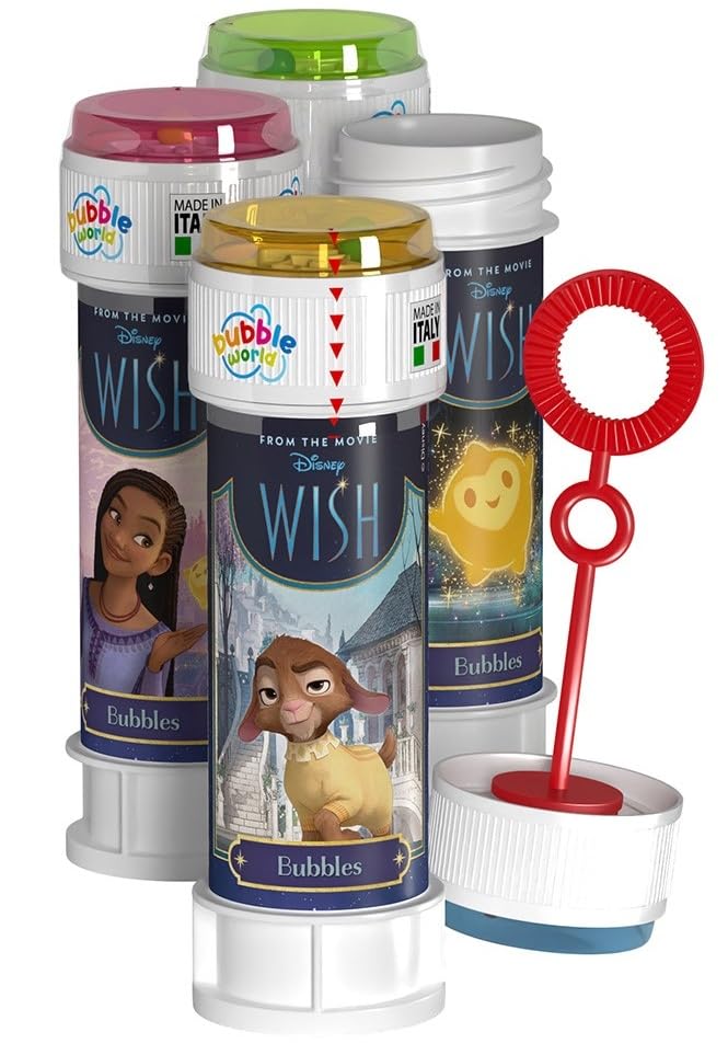 Anila's Wish Bubble Tubs with Wands, 60ml Solution & Maze Lid, Set of 12, Party Bag Fillers & Favours, Ages 3+ โ image 1