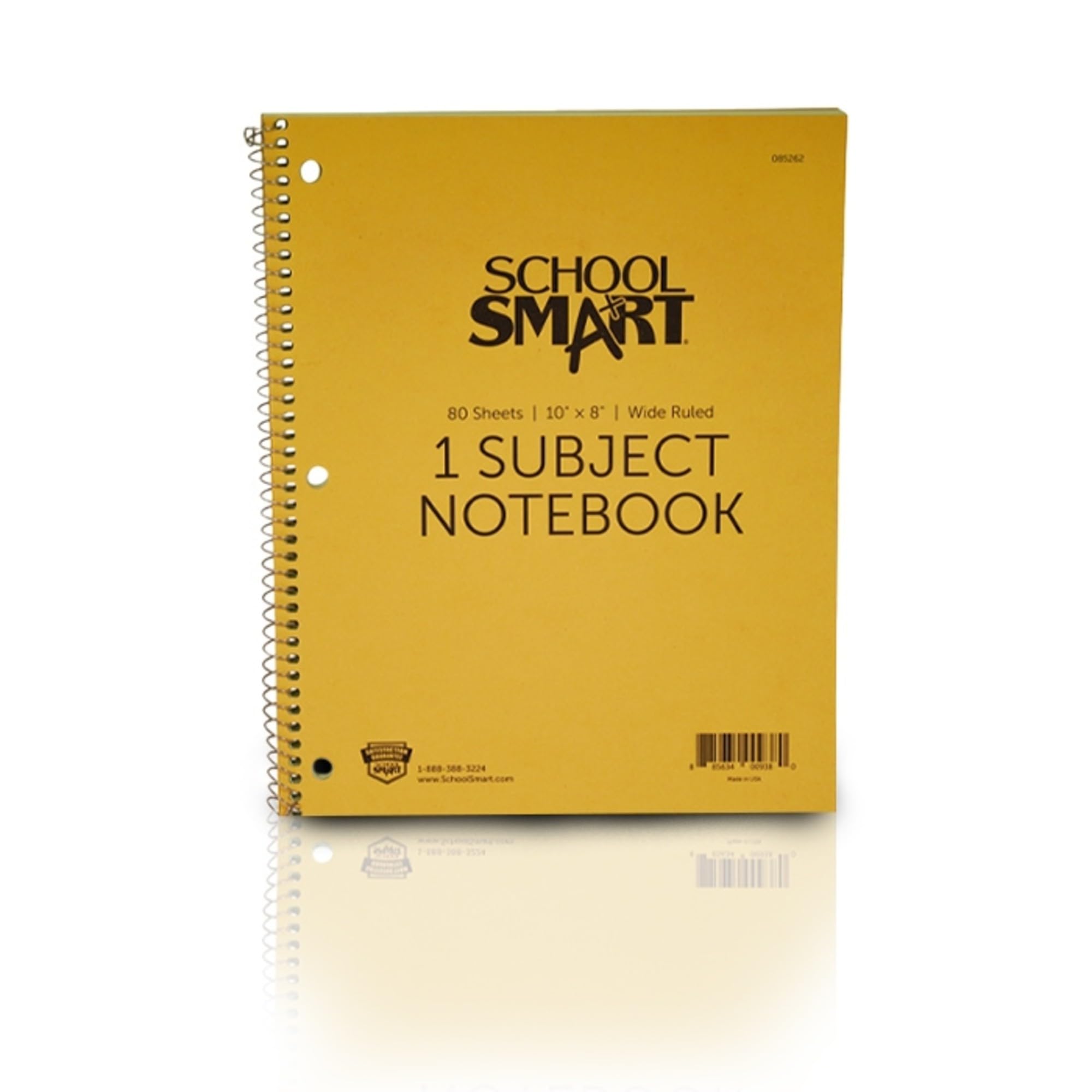 School Smart - Quaderno a righe non perforato, 1 soggetto, 20 x 20 cm
