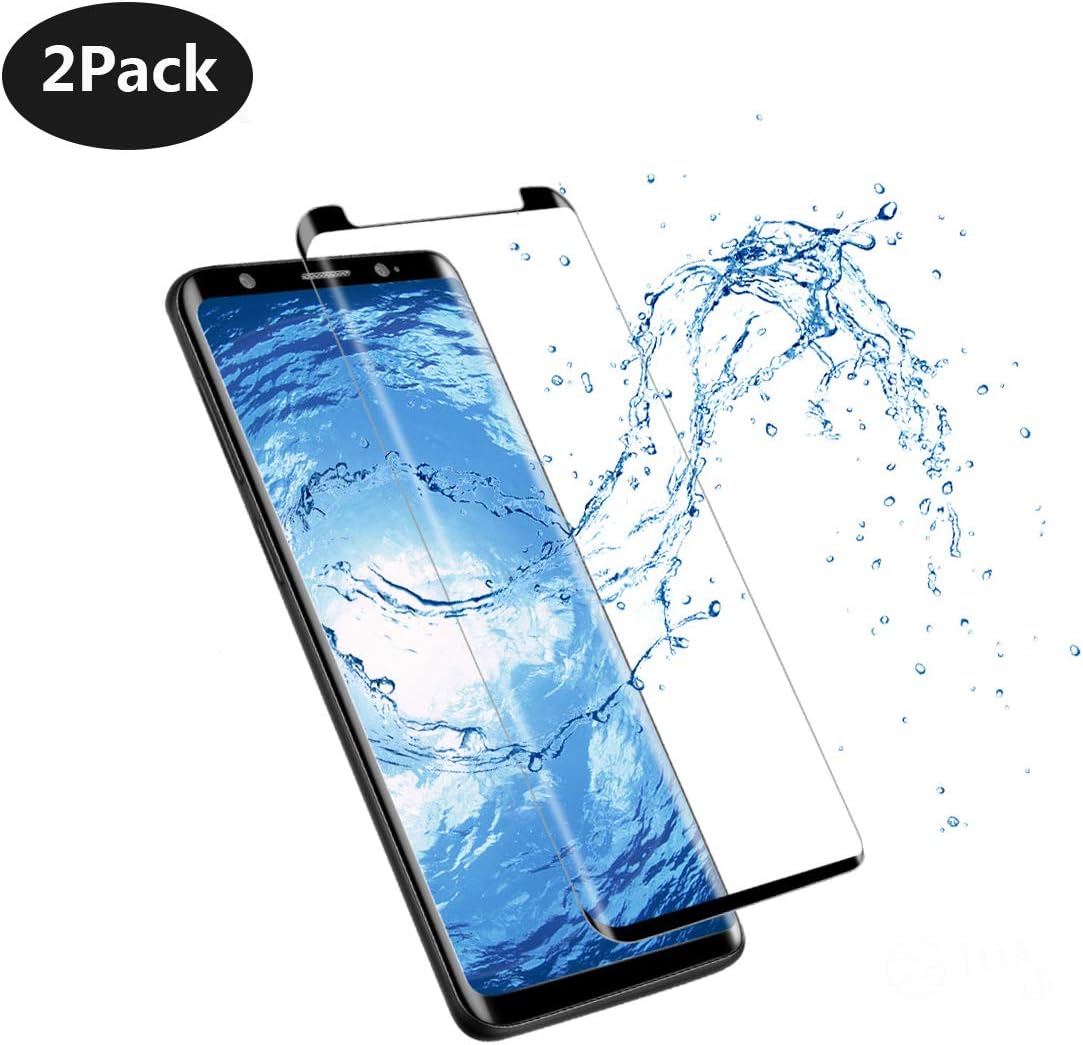 [2Pack] Galaxy Note 8 Screen Protector Tempered Glass,[Case