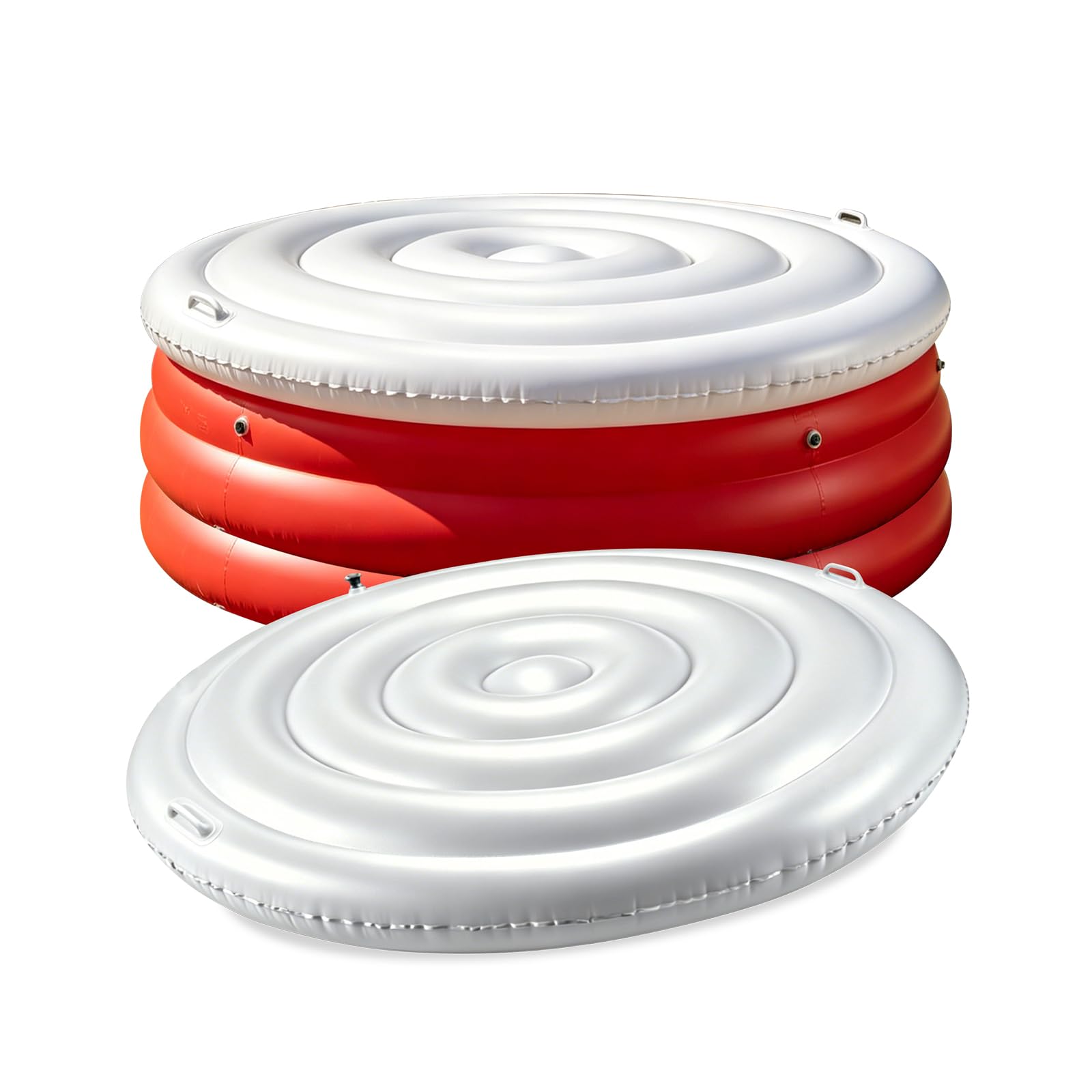 Couverture Spa Gonflable Rond - Bâche Thermique Isolée en PVC, Couvercle Spa Résistant Aux Intempéries pour Maintien De La Chaleur Et Protection, Accessoire Spa 4 à 6 Places