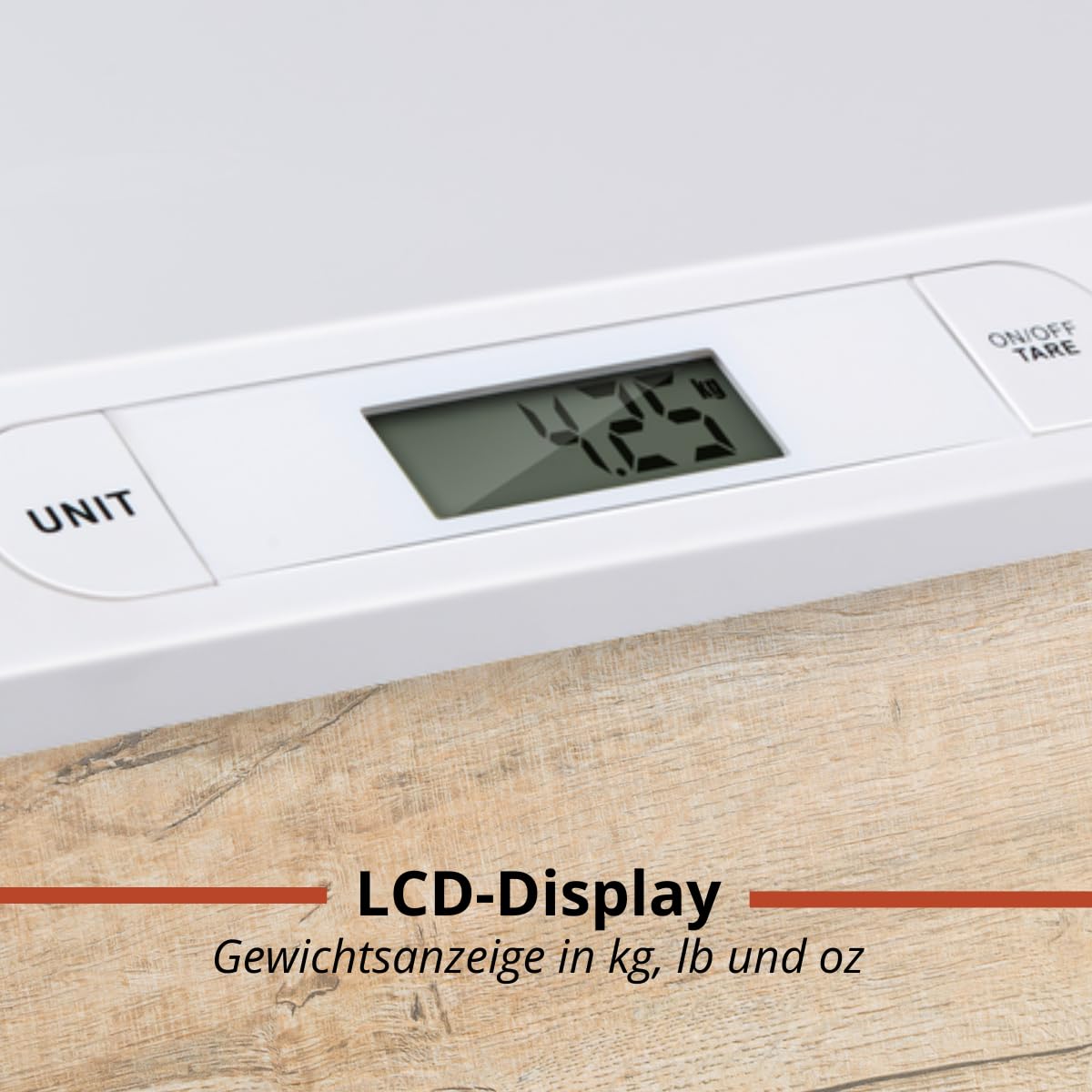 Grundig Babywaage Digital - Waage Max. 20 Kg - Personenwaage mit LED Anzeige - Baby Waage mit Tarafunktion und Display - Inkl. Batterien - Weiß