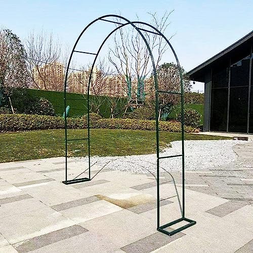 Treillis en métal pour jardin, terrasse, serre, 260 x 230 cm, treillis de courge pour légumes, décoration de fête de mariage, treillis de jardin extérieur...
