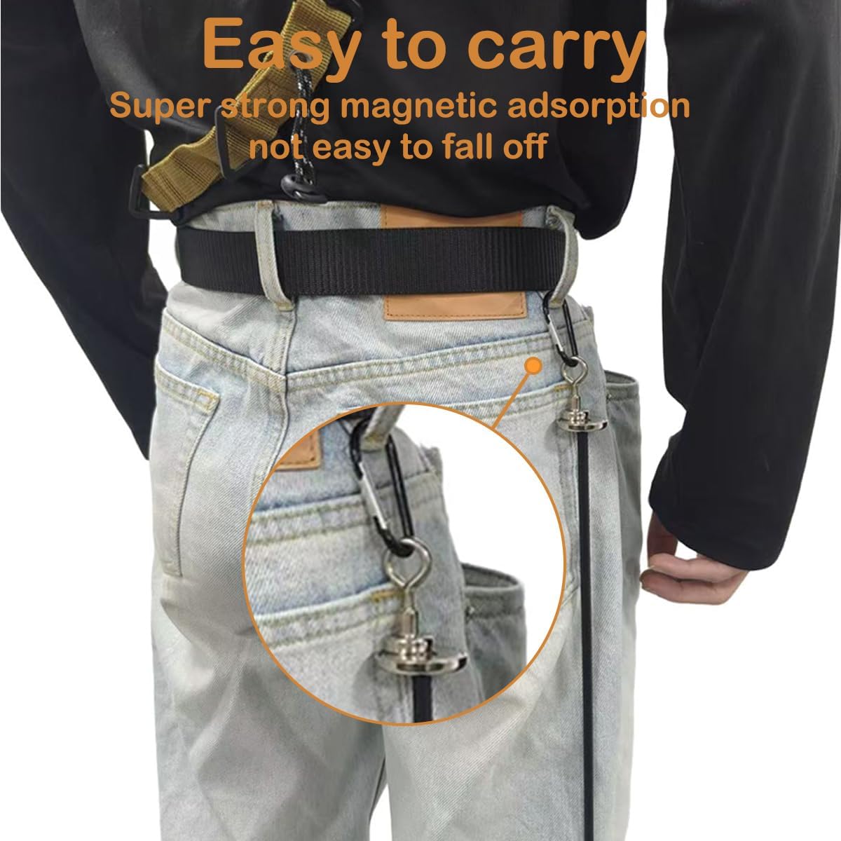 Magnetic Firewood Measuring Tool with 16''+6'' Extension | Chainsaw Accessories for Firewood Marking | Firewood Measurement Tool for Cutting and Logging