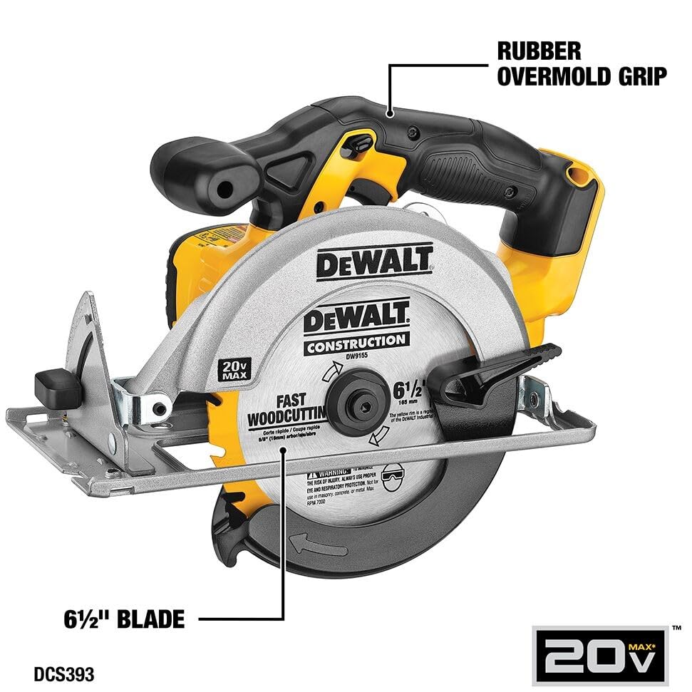 Image of DEWALT Tools 5 Tool Power Tool Combo Kit, Cordless Drill Impact Driver Saw Oscillating Multi-tool Set with 20V MAX Battery and Charger (DCK551D1M1)