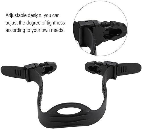 Miniatura 2 de Correa de aleta de goma negra de alta calidad con hebilla de liberación rápida, accesorios para buceo subacuático, esnórquel, natación, pesca