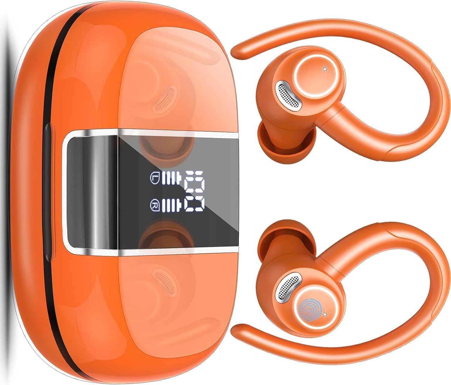Csasan Auriculares Bluetooth Deportivos inalámbricos, Naranja