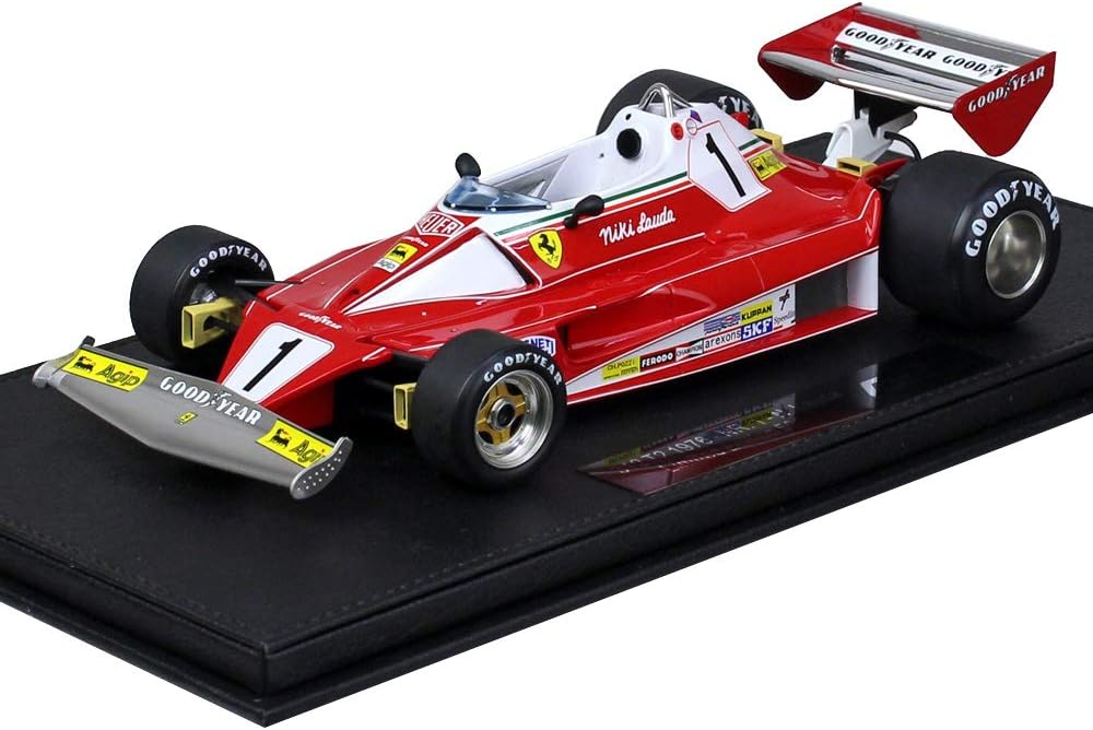Topmarques Gp Replicas 誕生日プレゼント 1 18 フェラーリ ケースレザー調ベース付 312 T2 N ラウダ F1 1 1976