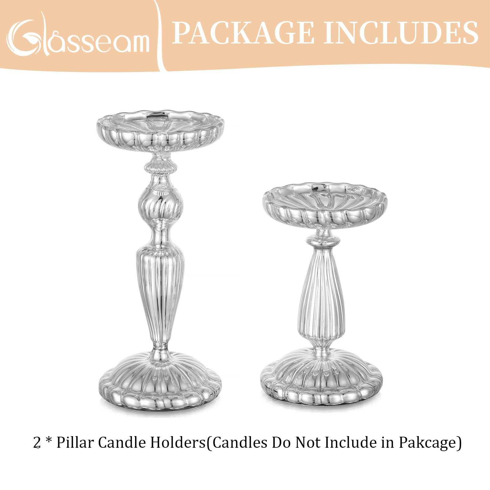 Candelabri Portacandele, candelabri d'argento a 6 bracci, barra di decorazione di festa di nozze centrotavola decorazione ornamenti artigianali