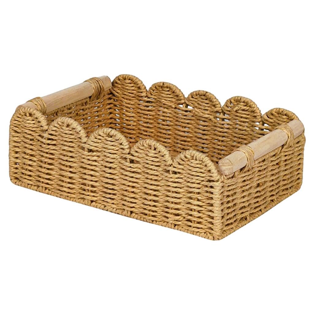 Paper Rope Storage Basket Organizer Toilet Paper Counter Gift Decorative Bin 35cmx16cmx9.5cm|Home Decor|Baskets-picture-31