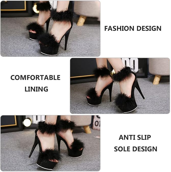 LIFKOME Women High Heel Sandals Summer Fashion Heeled Shoes Elegant Slim Design Party Evening Sandals for Women Girls 9.84X3.46X6.10In