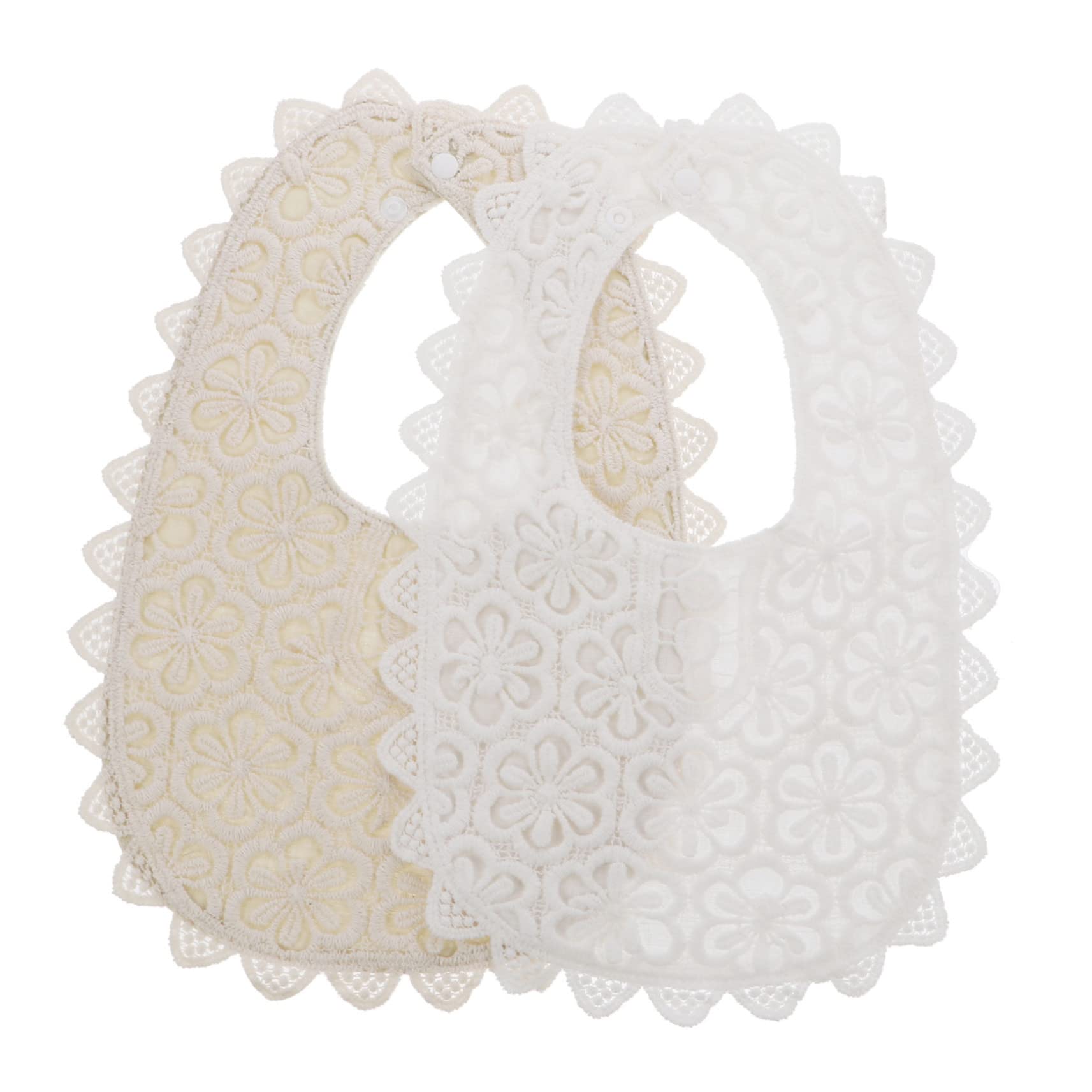 Toyvian 4pezzi Bavaglini Pizzo Per Bavaglini Cotone Regolabili Per Pasti Drool