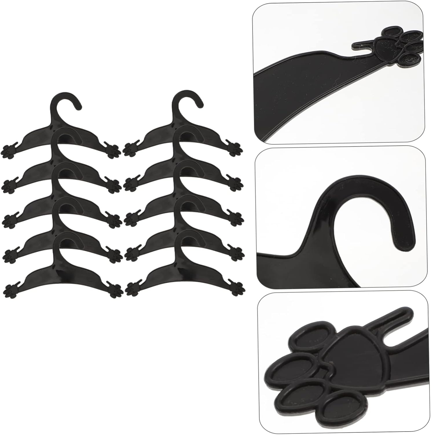 10pcs Dog Paw Shaped Hangers for Pet Clothes Windproof Non-Skid Garment Rack for Dogs for Travel and Home Use image 5