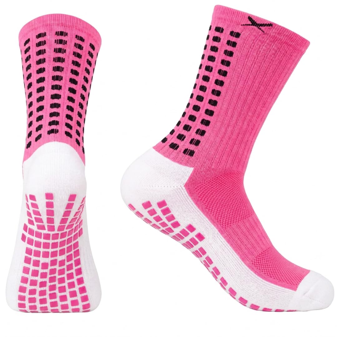 Lux Dual Grip Soccer Socks for Men &amp; Women - DualGrip Engineered for Performance &amp; Comfort - Anti-Slip Grip Socks for Soccer