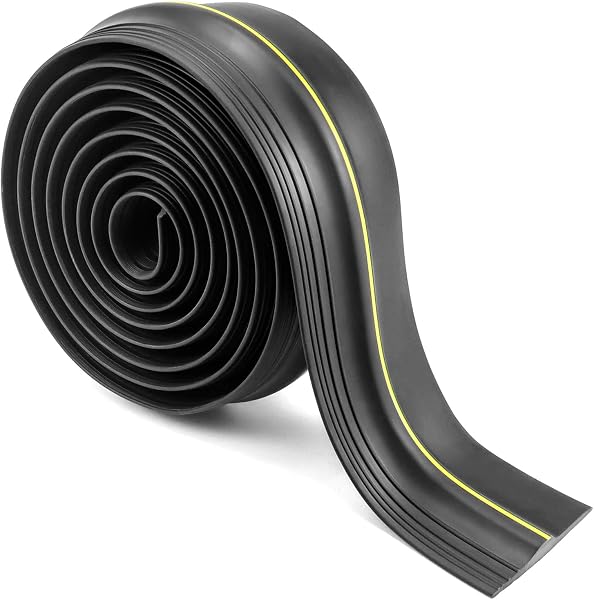 QWORK® 6M uszczelka progu drzwi garażowych, uszczelka drzwi garażowych, gumowa uszczelka podłogowa drzwi garażowych, odporna na warunki atmosferyczne
