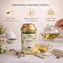 Sancha Tea Boutique, Jasmine Pearls Green Tea, 50g Loose Leaves | Imported from Fujian, China | Hand-Rolled Dragon Pearls with Real Jasmine Flowers gallery image