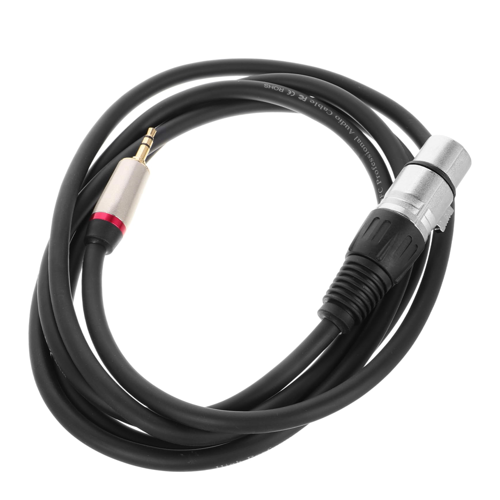 KAILIKETIY Mini XLR to Female Audio Adapter Cable Pin Balanced Connector for Condenser Microphones and Stereo Equipment Lightweight for Go Use