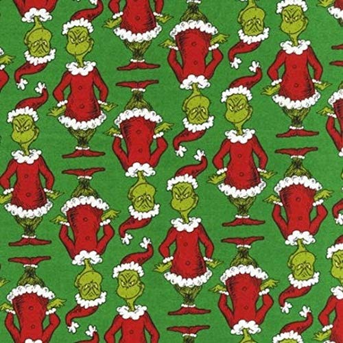 Buy How the Grinch Stole Christmas Grinch Fabric 1 Yard of Grinch on