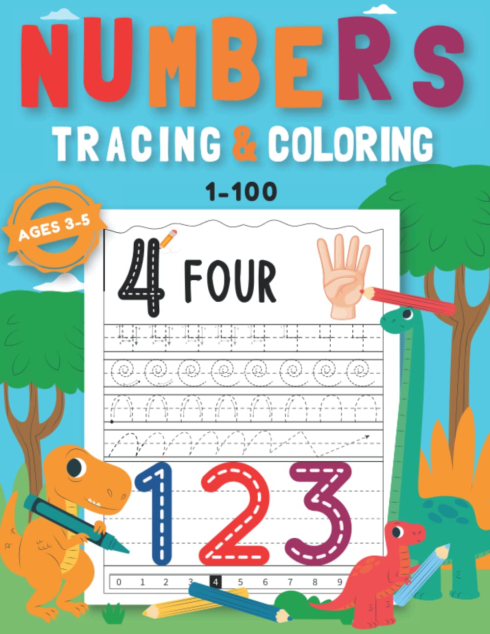 Buy Tracing Numbers 1 to 100 for Kids Ages 35 Pen Control Workbook
