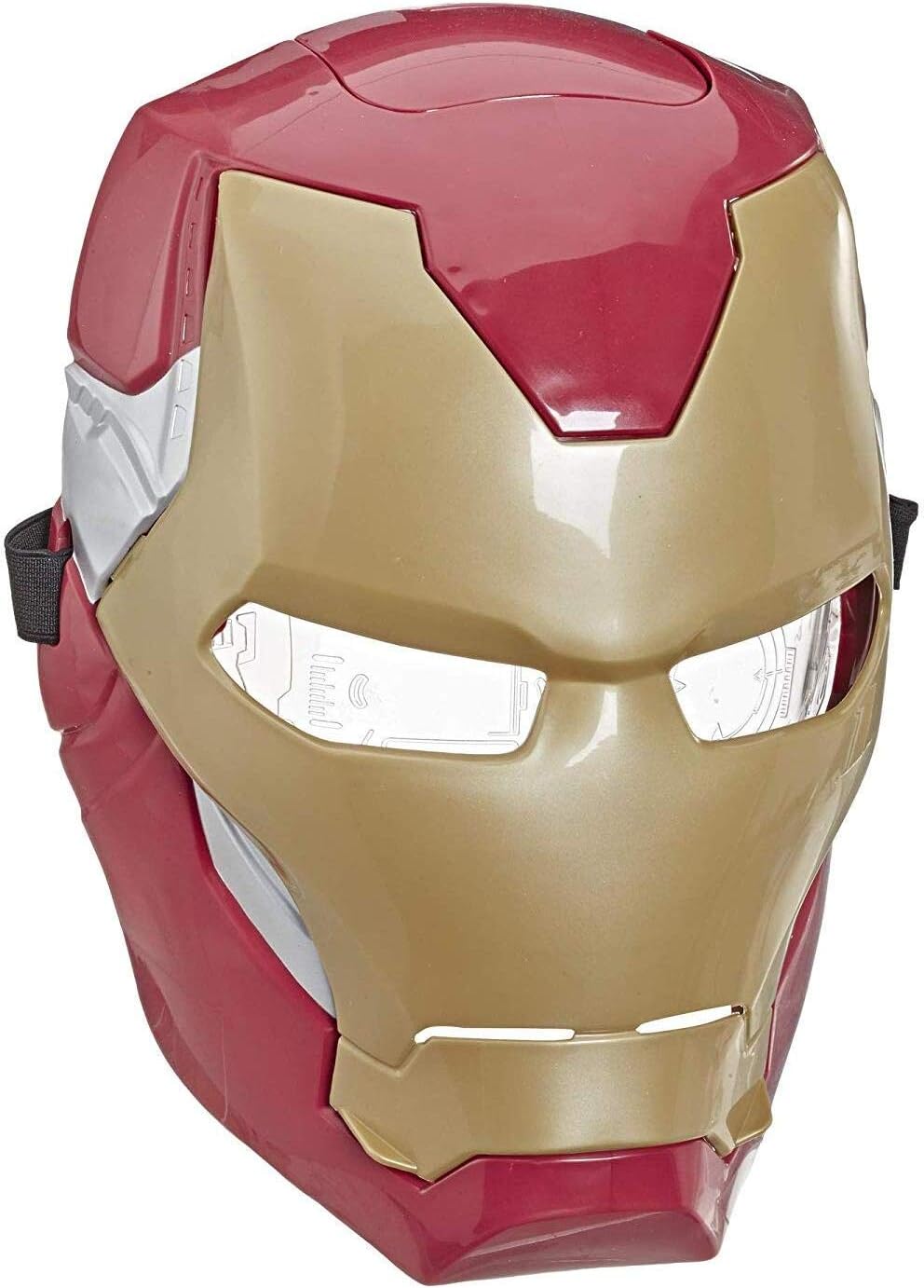 Avengers Marvel Iron Man Flip FX Mask with Flip-Activated Light Effects for Costume and Role-Play Dress Up Brown/a