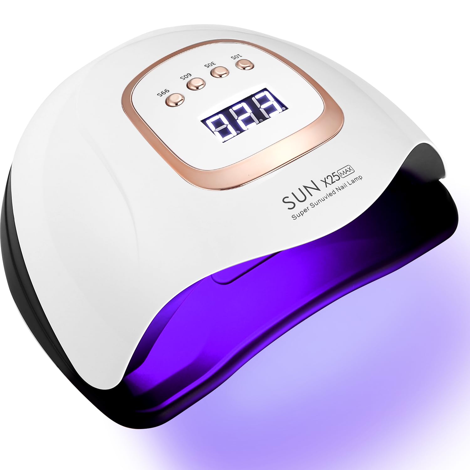 JOFLVA UV Gel Nägel 380W 81LED UV Lampe 4 Timer LCD Display Automatischer Sensor Schnellnageltrockner Geeignet für alle Nagellampen für Maniküre, Haus und Salon
