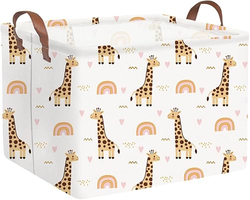 Miniatura 31 de FXOLCSHE - Cesta rectangular de animales, cesta de almacenamiento impermeable para recámara, cesta de guardería, cesta de almacenamiento para