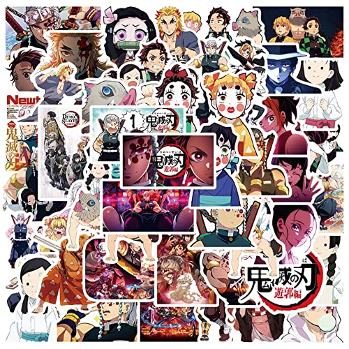 Mleduy Demon Slayer Birthday Party Decorations, 99Pcs Party Supplies Include Stickers, Banner, Cupcake Toppers, Tablecloth, Balloons For Kids Anime Theme Party #TOP6