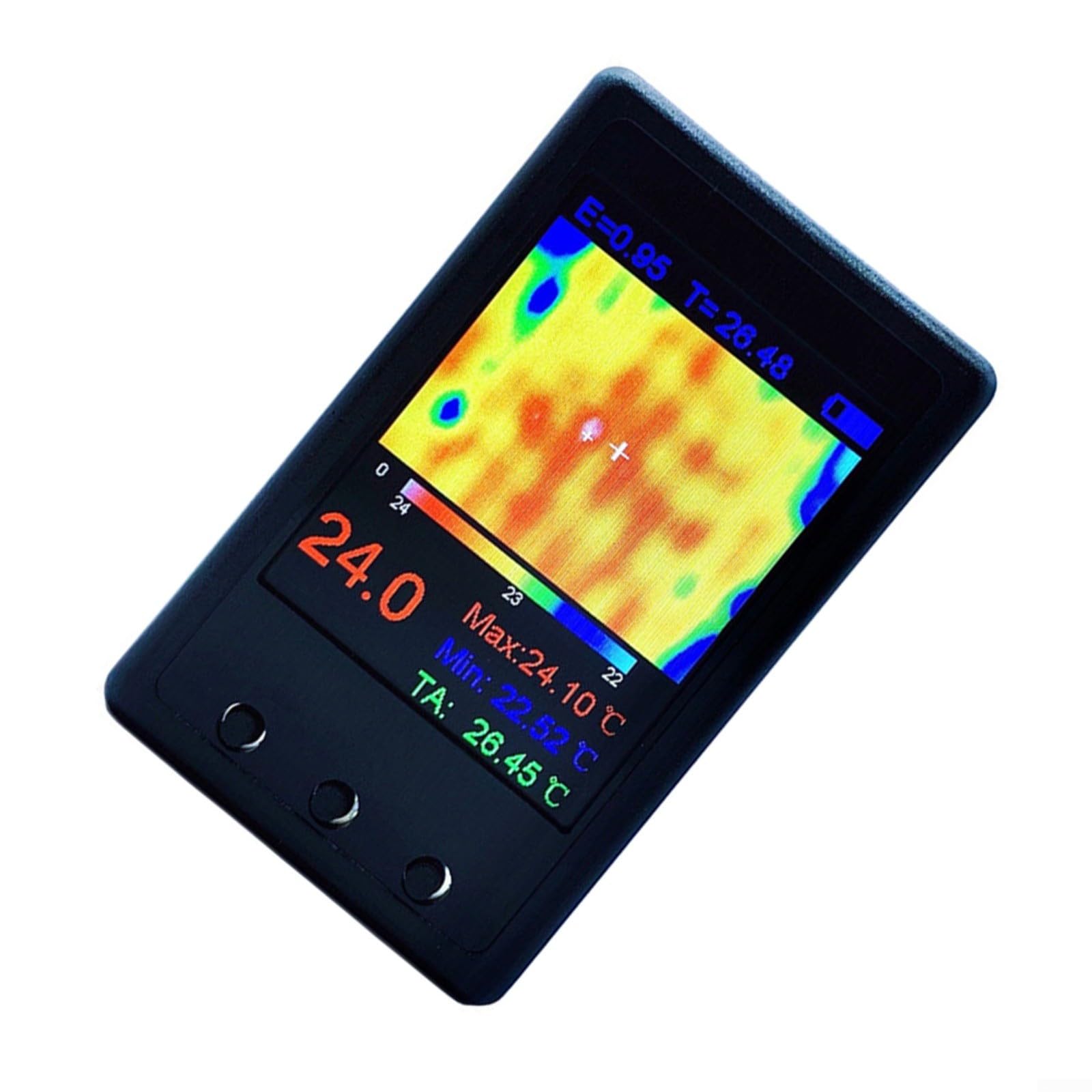 Cámara de toma de imágenes térmica de mano con LCD de 2.4 pulgadas, termómetro infrarrojo USB 1000mAh para la inspección eléctrica automotriz del PWB