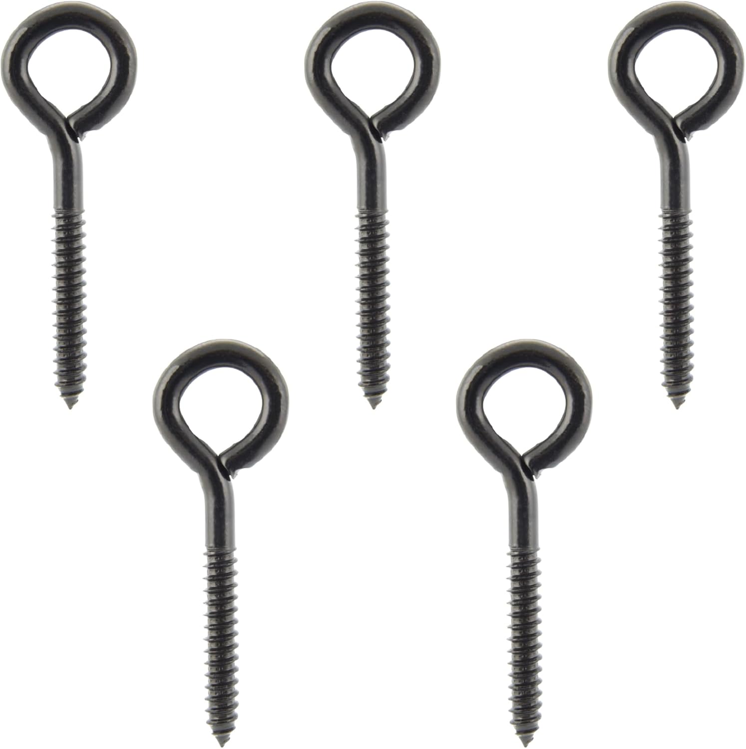 Wright Products Heavy Duty Lag Screw Eye, 10-Pack, 5.25 Inch x .43 inch, Weather-Resistant Hardware for Outdoor and Indoor Applications - Ideal for Hanging Plants, Swing Sets, Matte Black