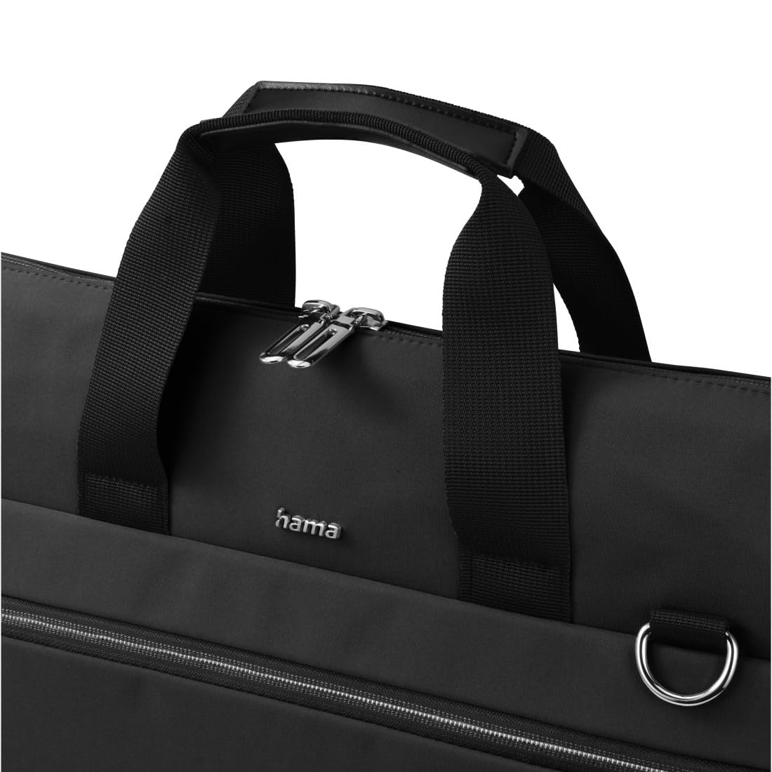 Hama | Maletín para portátil 13,3 pulgadas (funda protectora ordenador resistente acolchada compartimento tablet 12,9 bolso portátil 14,1 pulgadas bandolera ajustable ligera trabajo 10 litros) negro