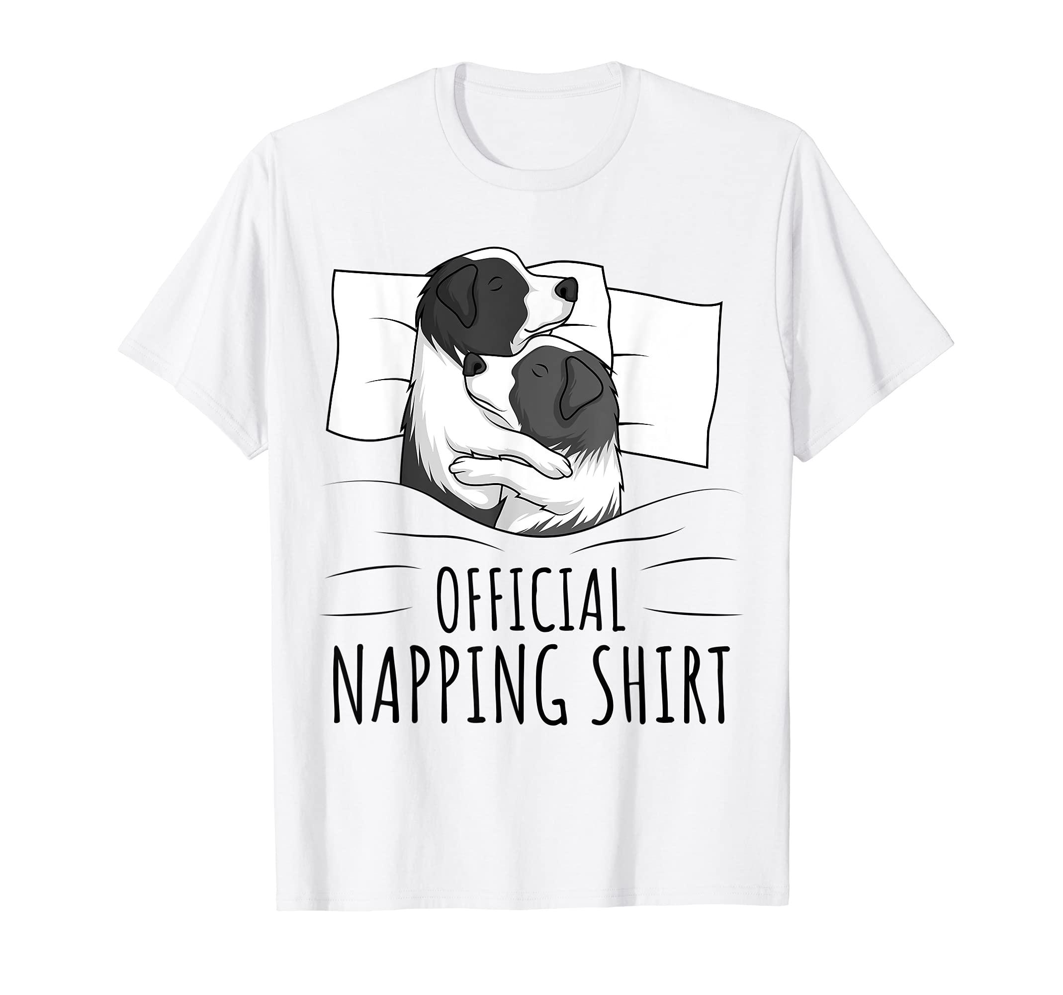 Border Collie Apparel & Gift IdeasSleeping Border Collie Pyjamas Official Napping T-Shirt