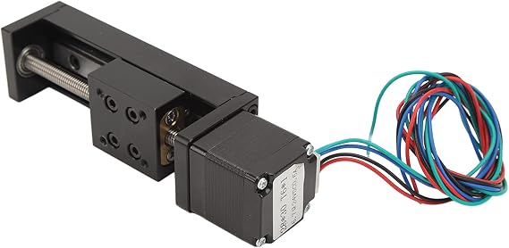 Linear Guide Rail, Linear Actuator Mini Linear Actuator Stepper Motion Stage 50mm Stroke Mini Linear Rail Guide Slide Actuator CNC Router Parts