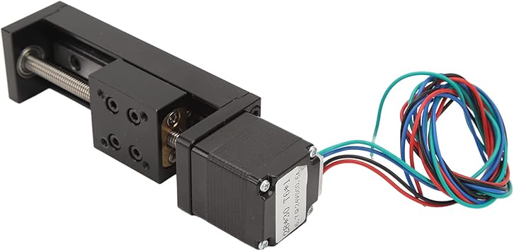 Linear Guide Rail, Linear Actuator Mini Linear Actuator Stepper Motion Stage 50mm Stroke Mini Linear Rail Guide Slide Actuator CNC Router Parts