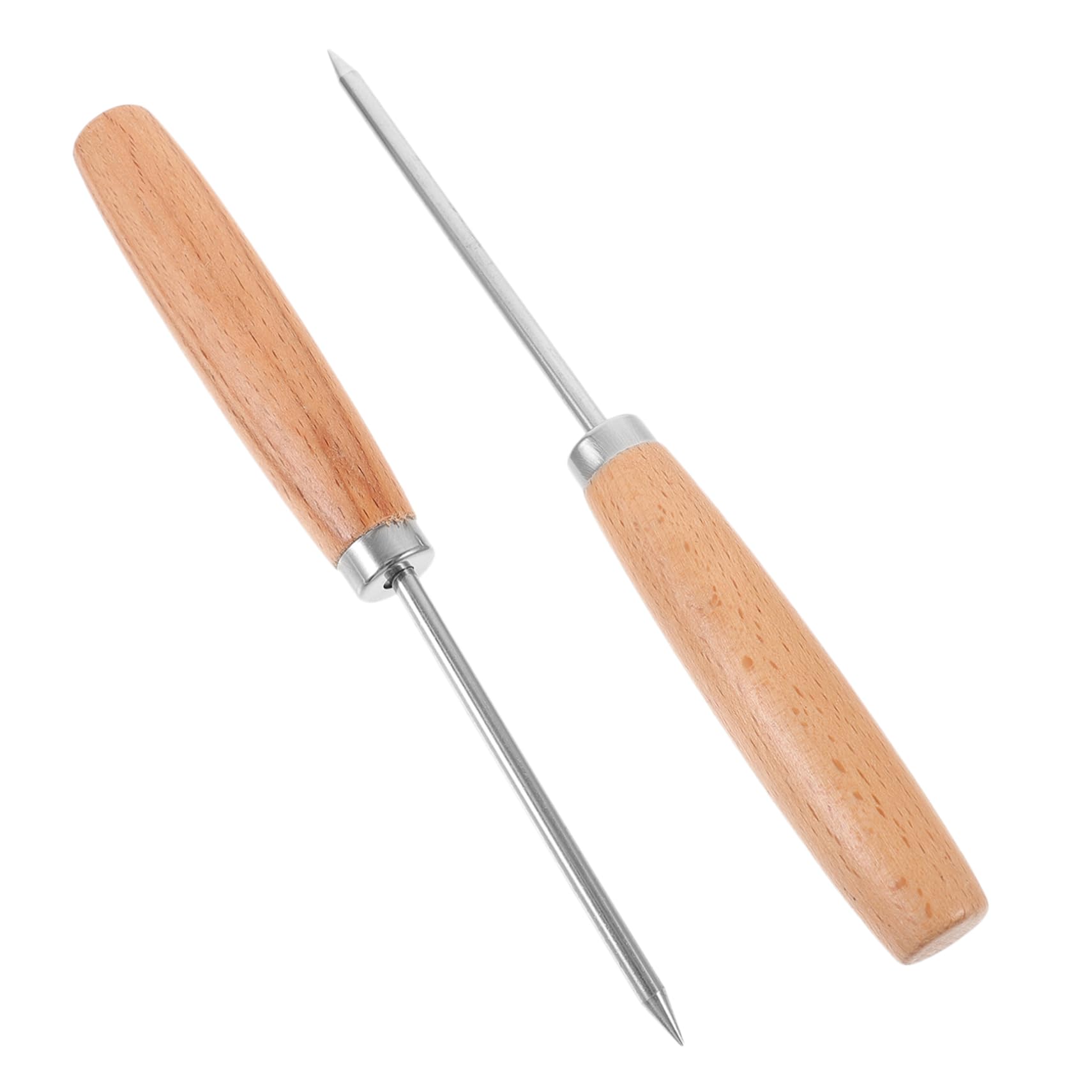 HOLIDYOYO Ice Chipper Tool Wood Handle Refrigerator Ice for Bartenders Khaki Random Style