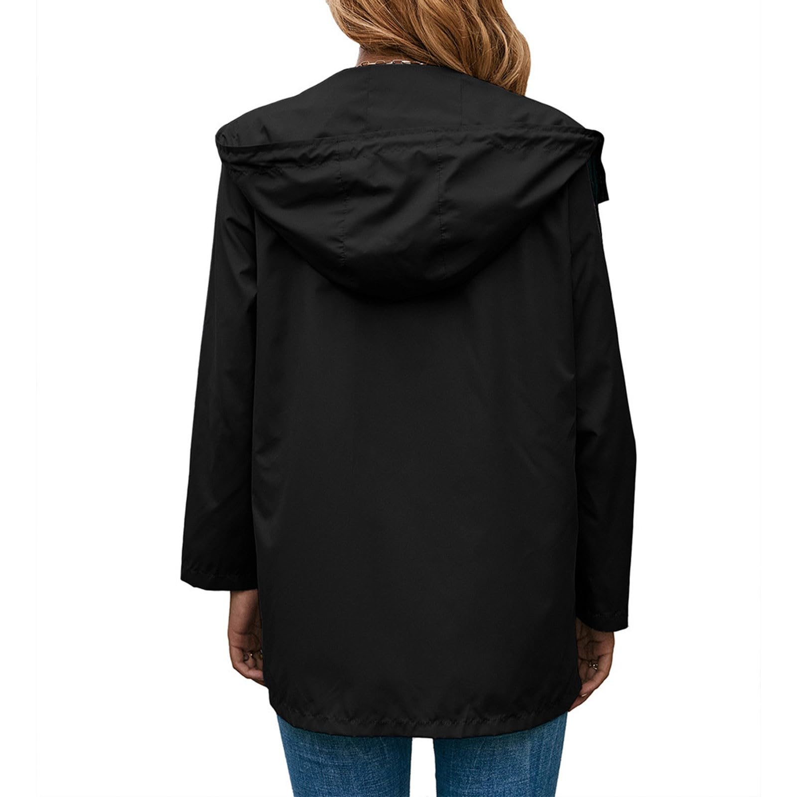 Generisch Montañismo Al Aire Libre Ropa Deportiva Con Capucha Senderismo Impermeable Chaqueta Cortavientos Media Abrigo