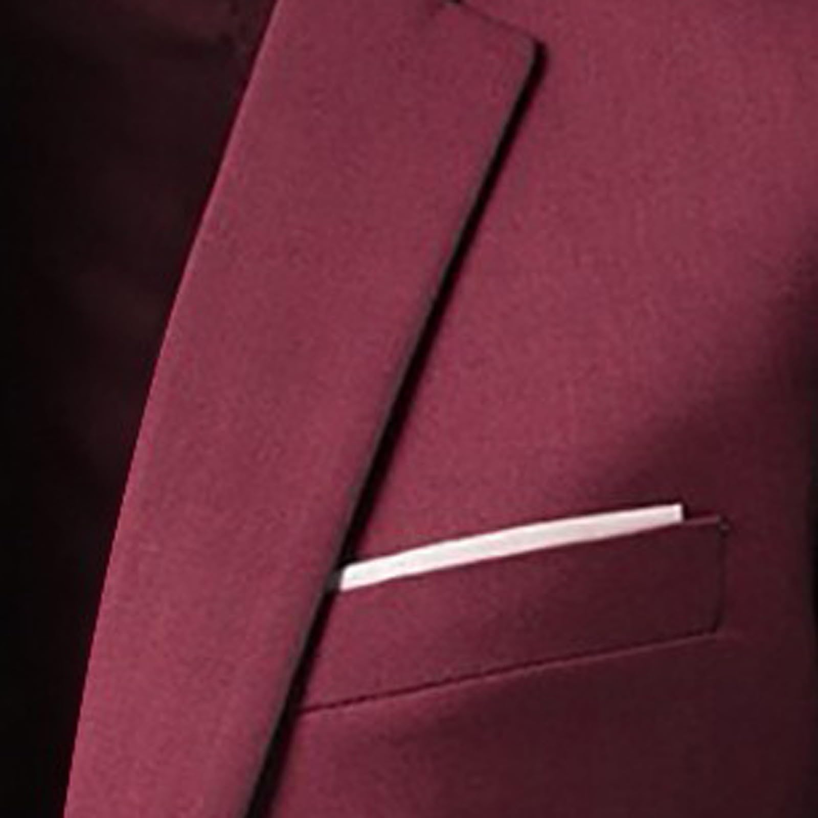 Generisch Hosen Slim Party Sakko 2 Teilig Herren Weste R Business Hochzeitsanzug Anzug Herren Mäntel Jacken (Red, M)