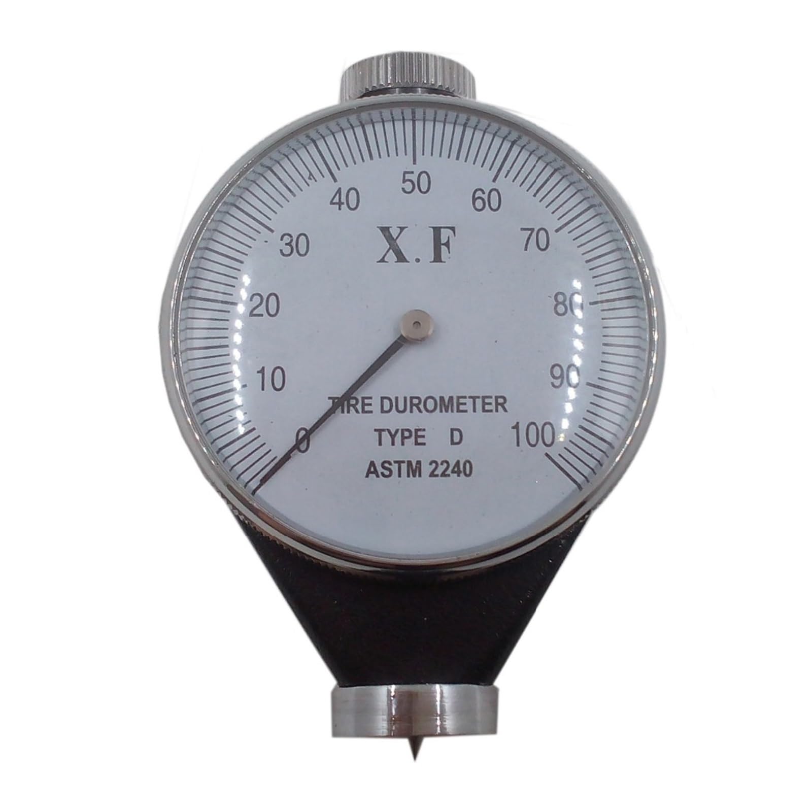 Hardness Tester, Shore Durometer A/O/D 0-100 HA Rubber Tire Hardness Tester Meter for Plastic Leather Rubber Multi-Resin(Type D)