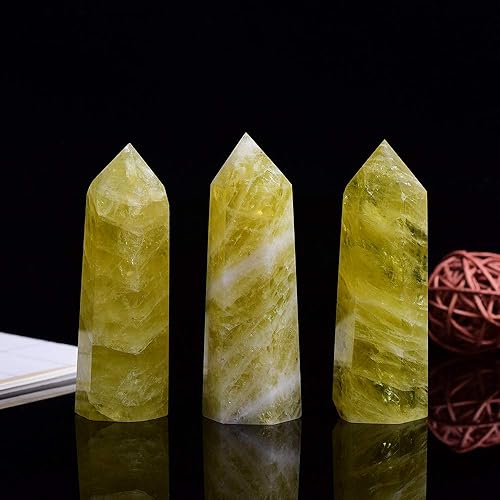 Miniatura 3 de Runyangshi - 8 varitas curativas de cristal natural, varitas de cristal curativo de un solo punto, piedras de chakra reiki de 6 facetas, prisma de